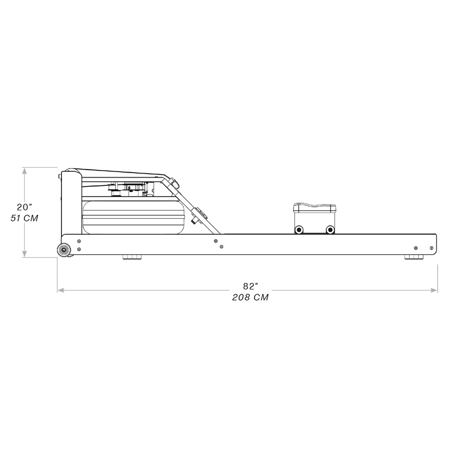 waterrower original technical details side