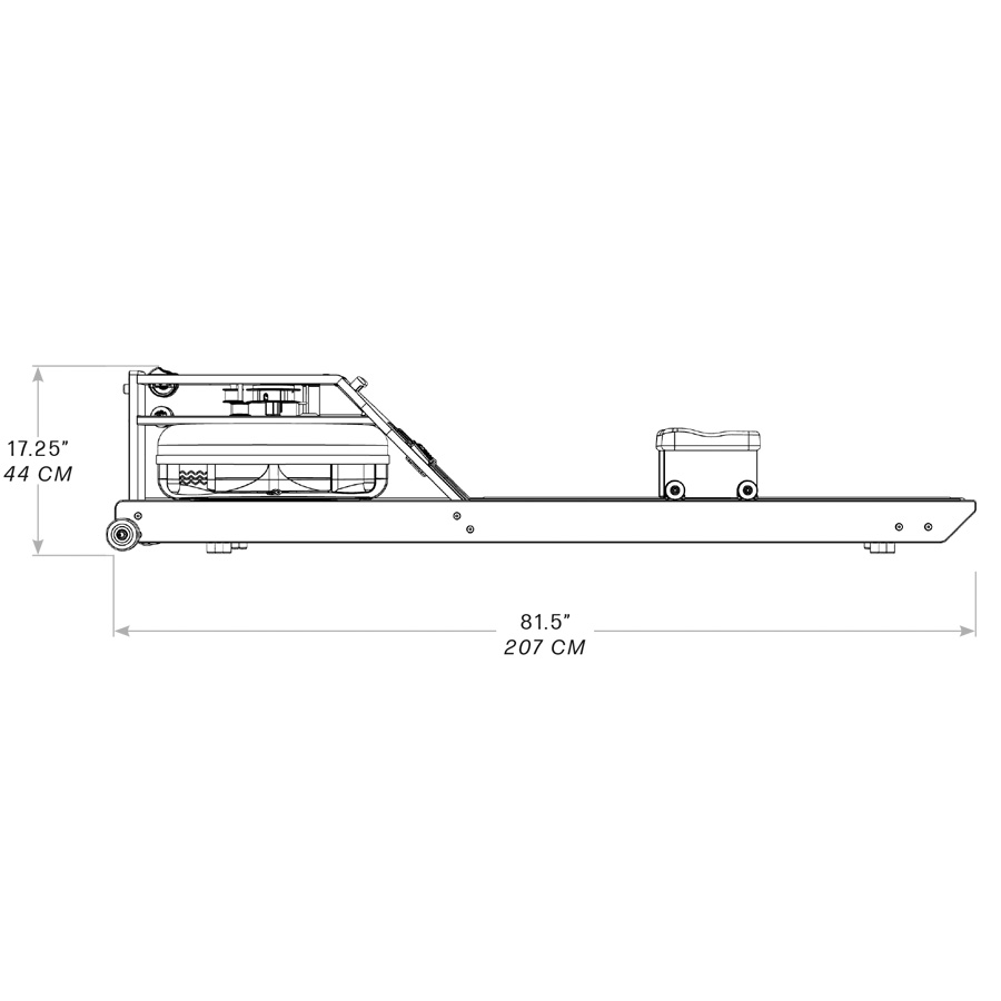 waterrower pure technical details side